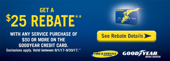 GOODYEAR SERVICE REBATES